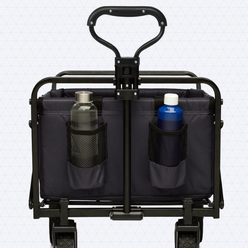 Chariot pliable à roulettes - LifeGoods - 84 x25x45 cm - MAX 70kg - noir