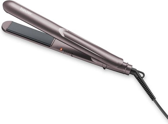 Fer à lisser Beurer HS 15 - Appareil de coiffure - Chauffage rapide - Revêtement en céramique - Charnière pivotante à 360° - Verrouillage des plaques - Garantie de 3 ans