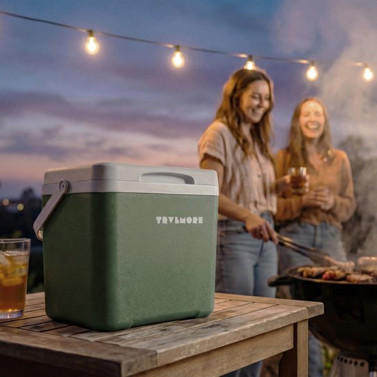 TRVLMORE Cool Box 7L - Frigobox - Elément de refroidissement inclus - Cool Box Small - Vert