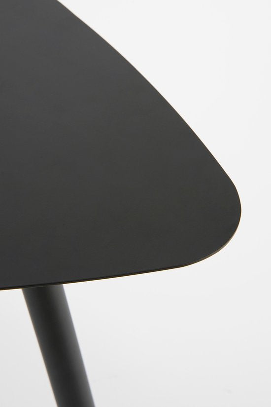 Table d'appoint Mica Decorations - Lot de 2 - L80 x L60 x H47 cm - Métal - Noir