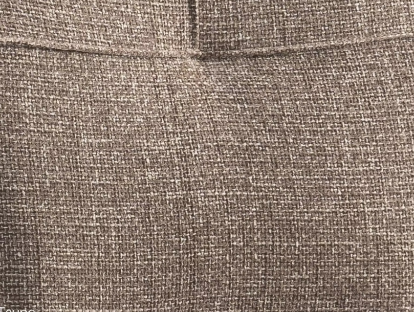 Criks Design Chaise de salle à manger Olivia Taupe - 53x66x87 cm - Fauteuil pivotant avec assise en tissu confortable