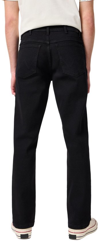 Jeans Wrangler STRAIGHT BLACK RINSE pour homme, taille 33 x 30