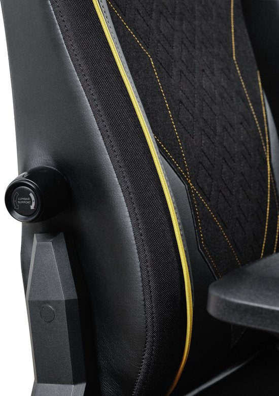 Trust GXT 721 Ruya Pro - Fauteuil gaming haut de gamme et confortable - Accoudoirs 4D - Soutien lombaire intégré - Réglable jusqu'à 150 kg - Noir