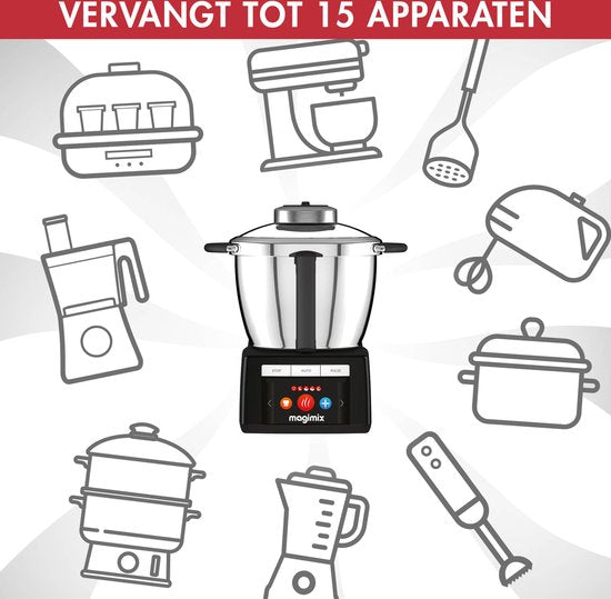 Robot de cuisine à induction Magimix Cook Expert - Robot de cuisine avec 12 programmes - Rouge