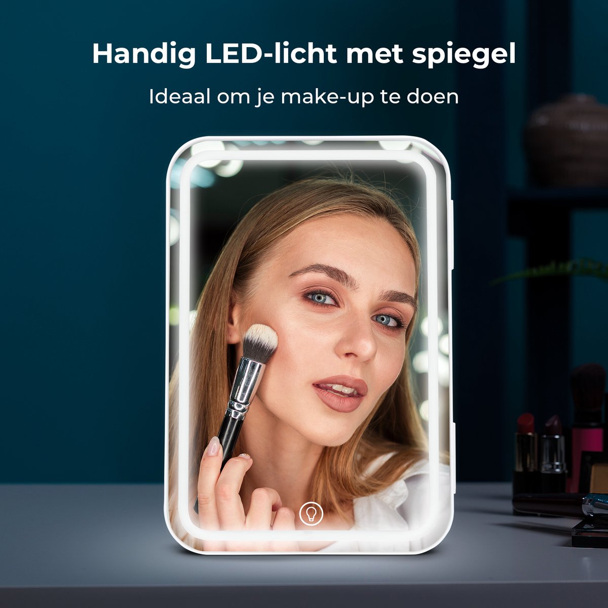 Soft & Silky Skincare Fridge - Incl. Led mirror - Mini - Make up Organiser - Make-up Fridge - Cosmetics & Skincare