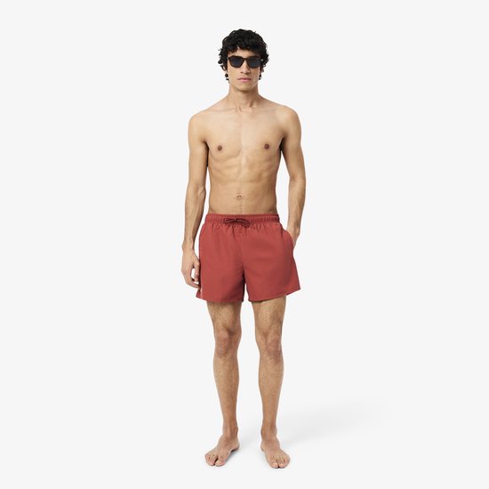 Short de bain Lacoste pour homme, marron - Taille M