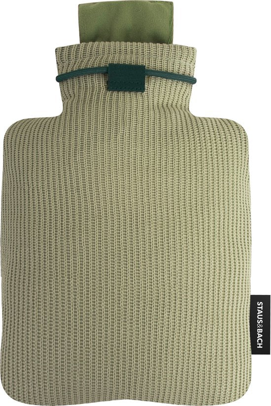Coussin chauffant - Bouillotte électrique sans eau - Sans fil - Vert mousse - STAUS&BACH Embera