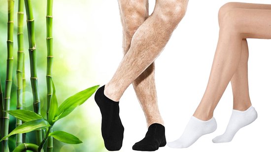 Bamboo Elements - 12 paires de chaussettes - Assorties - Chaussettes en bambou - Chaussettes de tennis homme - Chaussettes de tennis femme - Chaussettes de tennis