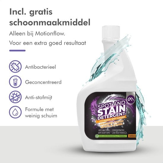 Liquide de nettoyage Motionflow 500ml - Convient aux nettoyeurs de tapis et aux nettoyeurs de taches