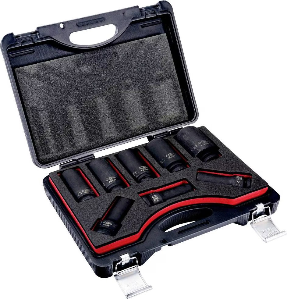Jeu de clés à douilles Bahco 3/4" Long - 8 pièces
