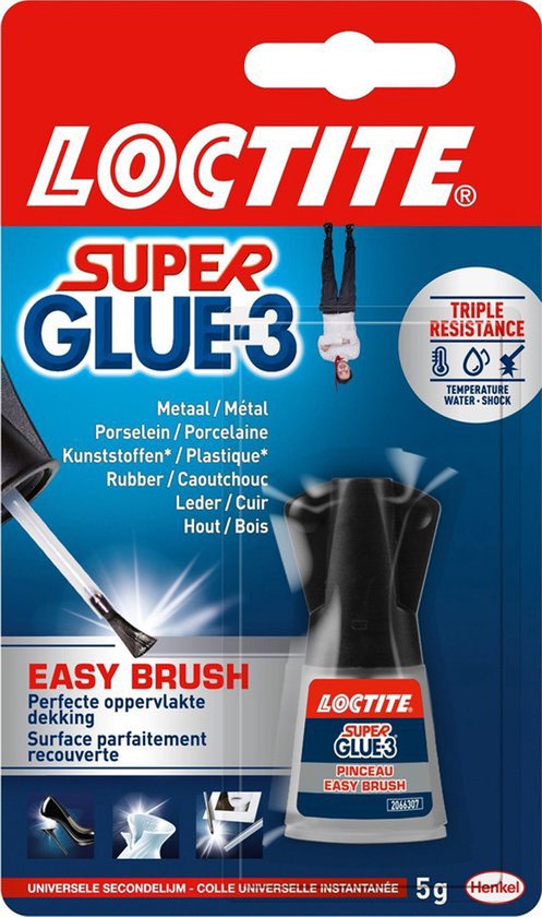 Loctite Pinceau 5 g Haute précision | Application idéale au pinceau | Seconde colle de haute précision | Colle instantanée pour application universelle | Colle instantanée, Multi Glue & All Purpose Glue | Hobby| & Repair Seconde colle