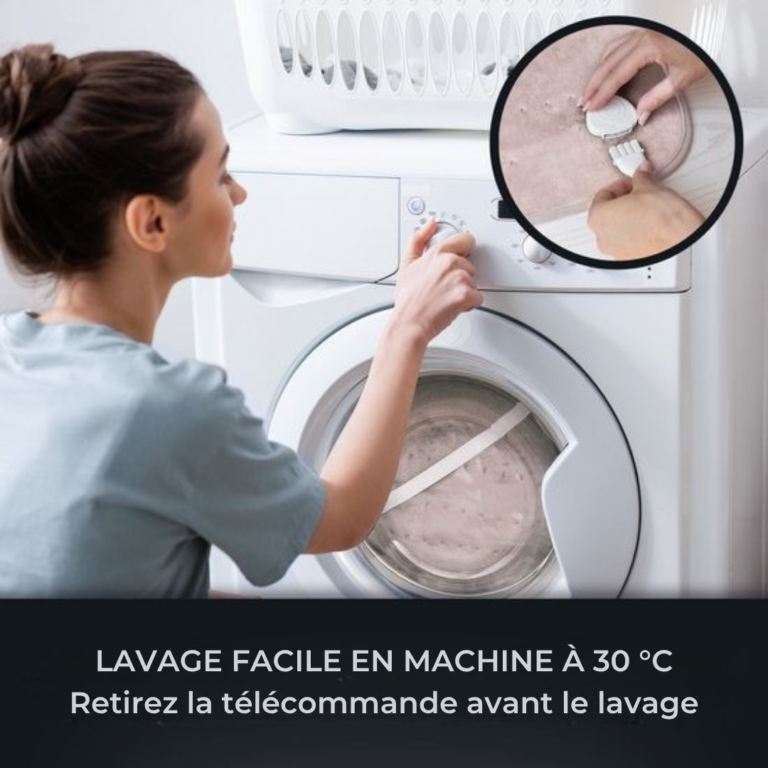 Sous couverture chauffante STAUS&BACH CozySnug - 100W - Lavable - 150x80 cm - Rose poudreux