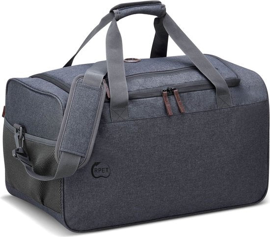 Delsey Paris Maubert 2.0 Weekender - Bagage à main Bagage de voyage 41L - RPET Durable - Serrure TSA - 50 cm - Anthracite