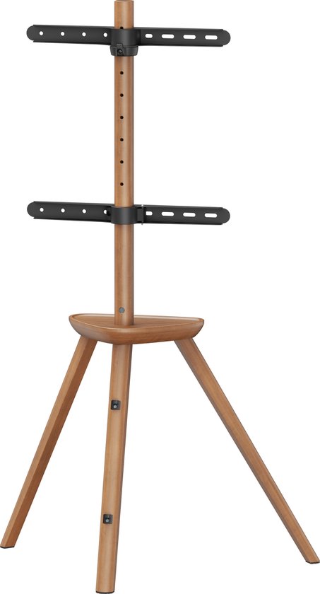 VDD TV Stand - Floor Stand - Studio Tripod - Easel Design - Up to 65 inches - Brown