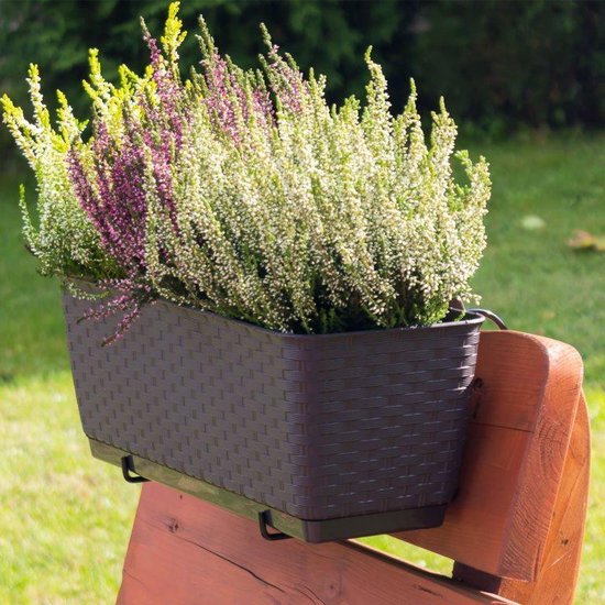 Pot de fleurs Boîte à fleurs Ratolla PW 39x15x14cm UMBER BRUIN Prosperplast