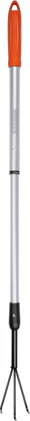 BLACK+DECKER Cultivateur - Manche télescopique 77 - 112 CM - 3 dents - Aluminium/ acier carbone