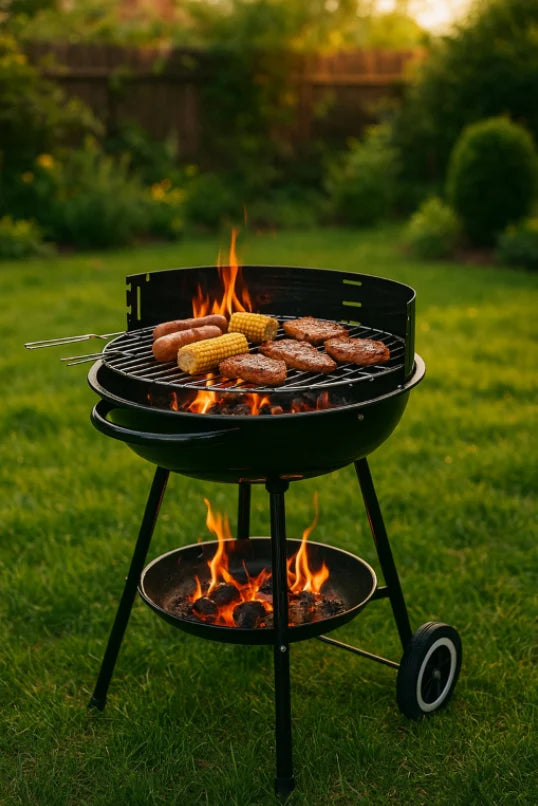 Grill Koopman - pliable avec base - 51 x 82 cm - noir