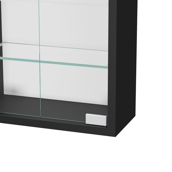 Vitrine murale suspendue debout - 40 x 60 x 12 cm