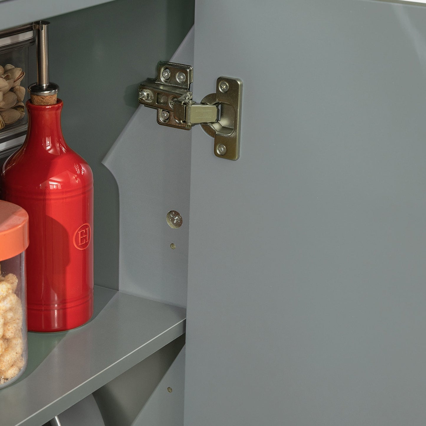 SoBuy Armoire de cuisine sur roulettes - 94x107x46 cm - Max. 75KG - Gris