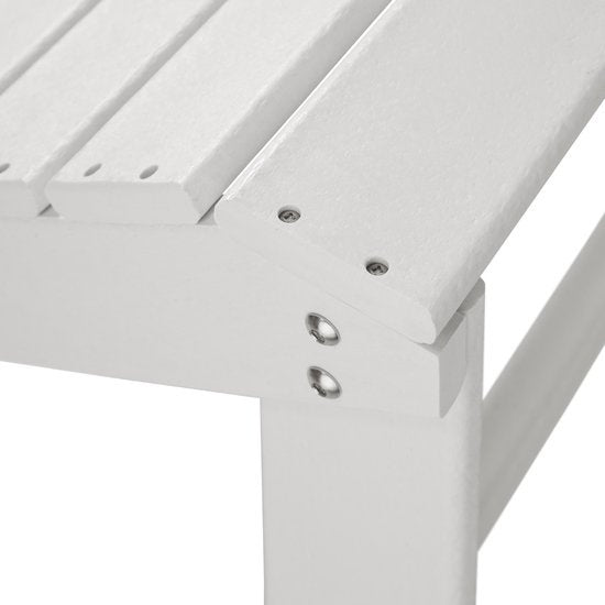 tectake - Tabouret Lyn blanc - tabouret en aspect bois - 404510