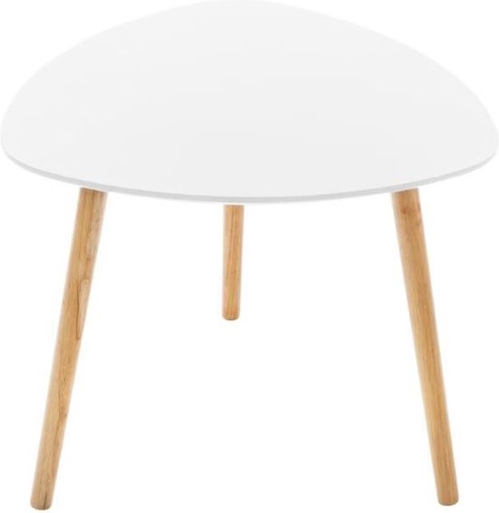 Lot de 3 tables basses Atmosphera Créateur d'intérieur® - table basse - blanc - bois - chêne - salon