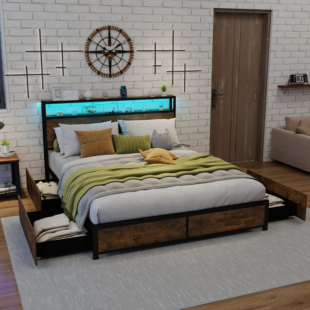 Sommier Coast - 2 personnes - 160 x 200 cm - Industriel - Max. 500 kg