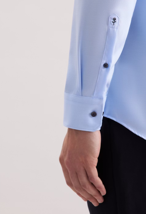 Seidensticker chemise de travail ajustée Kent - taille L - bleu clair - hommes