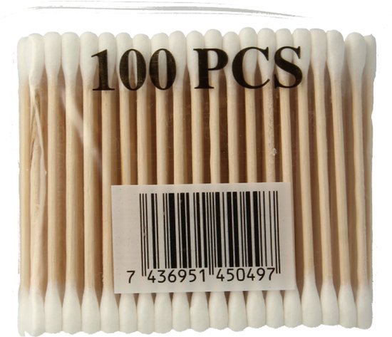 Cotons-tiges en bois - 100 pièces