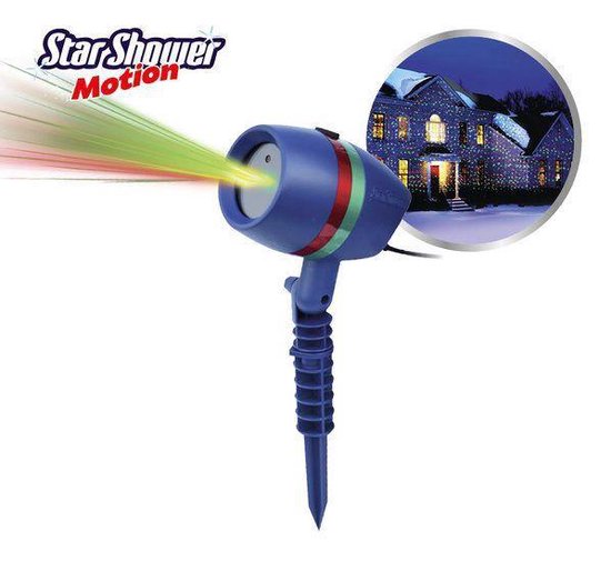 Projecteur de lumières de Noël - Star Shower Motion (projecteur laser avec motifs animés)