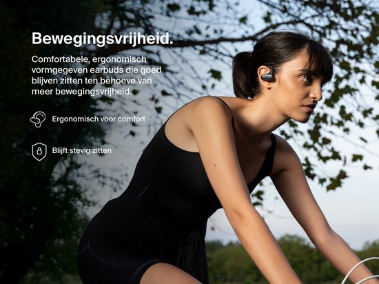 Belkin SoundForm ClearFit - Écouteurs de sport ouverts sans fil - Noir