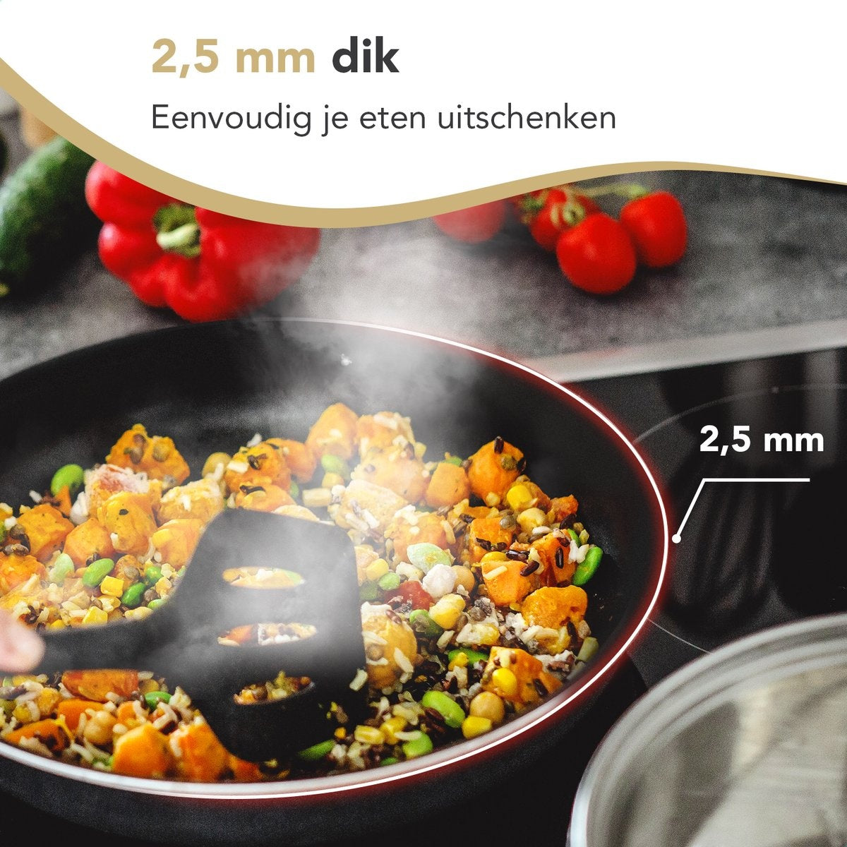 Rochester 18-piece Pots Set with Lids - Cooking Pots - Frying Pans Steal Pans - Aluminium - Black