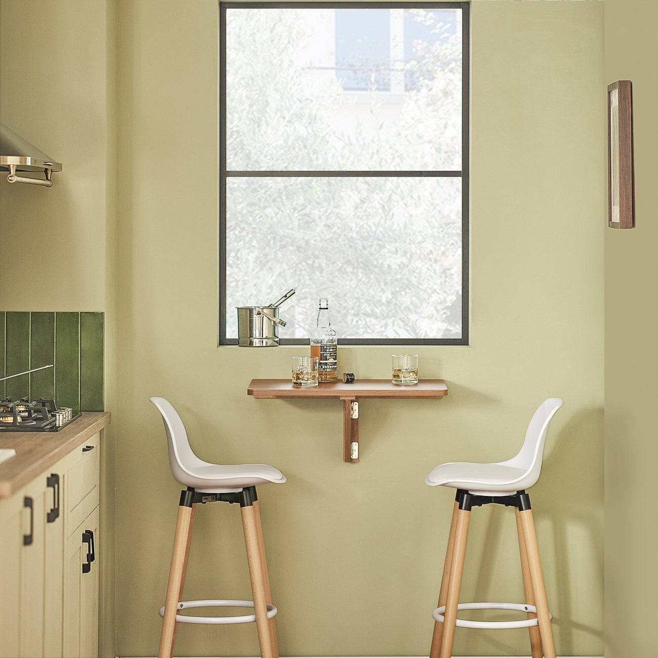 SoBuy FWT03-PF Table de salle à manger pliante - Max. 20 kg - 60 x 40 x 2 cm - Marron