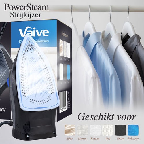 Vaive PowerSteam 2200 - Fer à vapeur - Fer à repasser - Fers à vapeur - 2200W - Réservoir d'eau 350 ML - Fonction bosse de vapeur