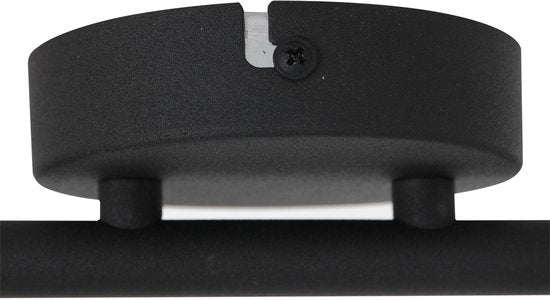 Spot Natasja 7904ZW : spot de plafond noir à 4 lampes en métal avec ampoules GU10 à intensité variable, largeur 90 cm - Steinhauer Design moderne