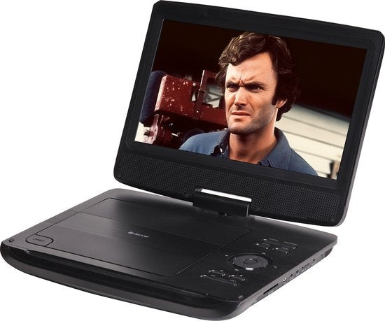 Lecteur DVD Portable MT1097 Denver, 10 inch, Incl. Support d'appui-tête, USB, Écran rotatif, Noir