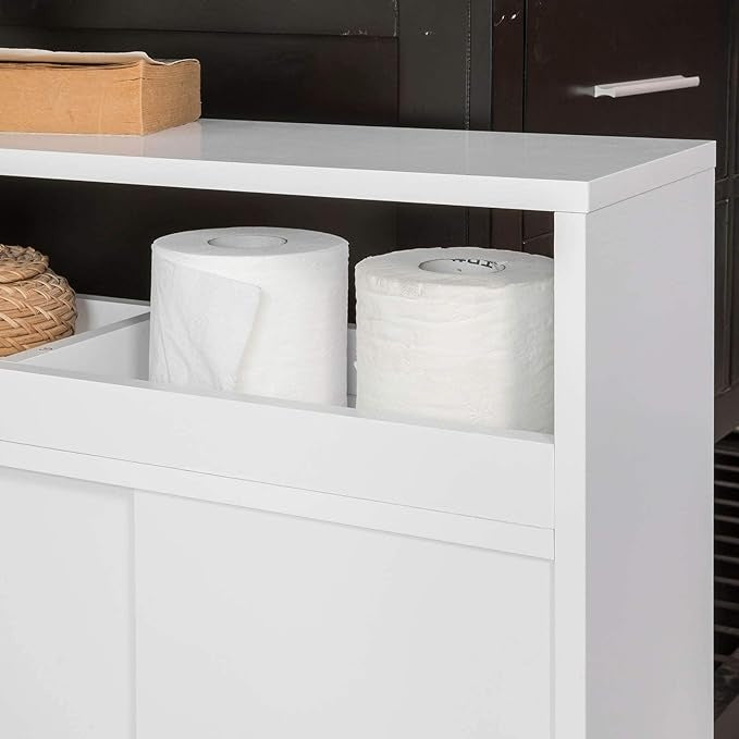 SoBuy Meuble de salle de bain - Blanc - 20x71x70cm - BZR02-W