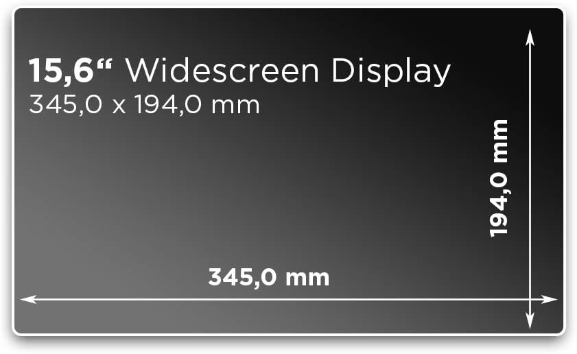 cobus AntiSpy privacy filter 15.6" (345×194 mm) - noir | film adhésif de protection de la vie privée pour ordinateur portable | réutilisable et robuste