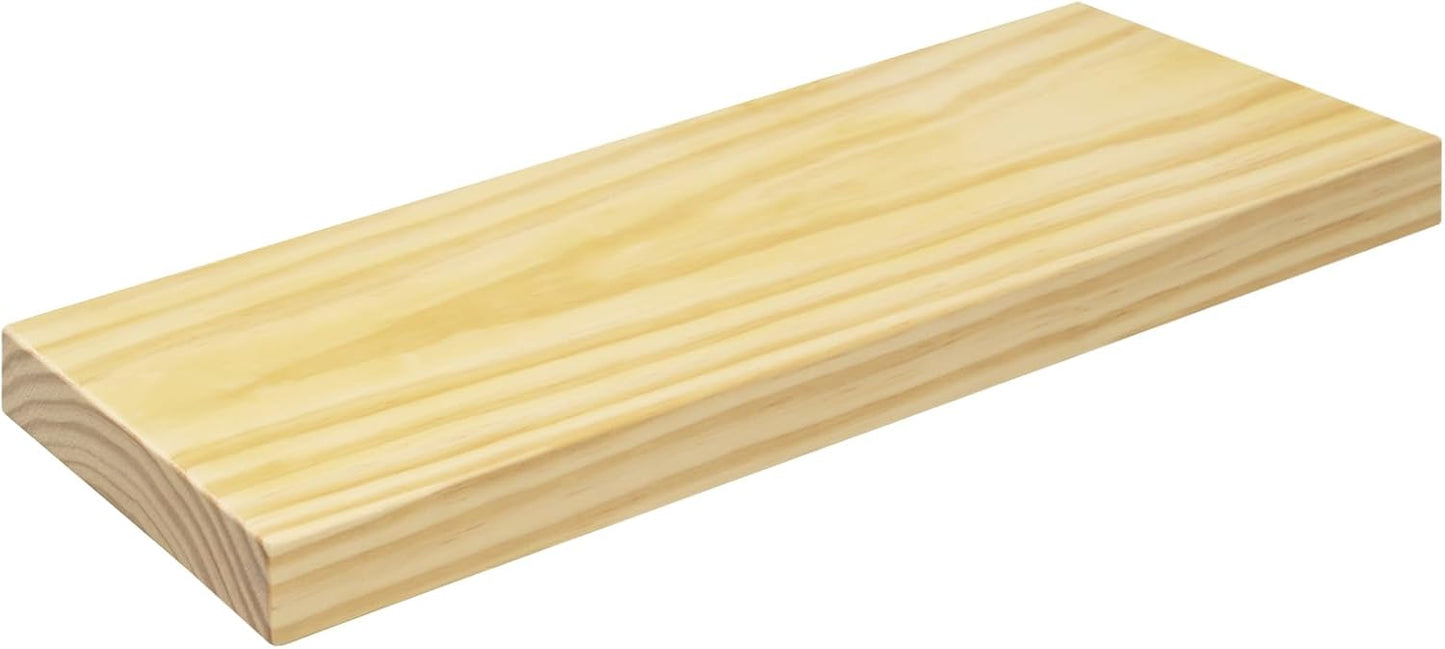 eSituro Etagère murale en bois - Etagère murale flottante avec fixation invisible - aspect bois - 50 x 19 x 3,5 cm
