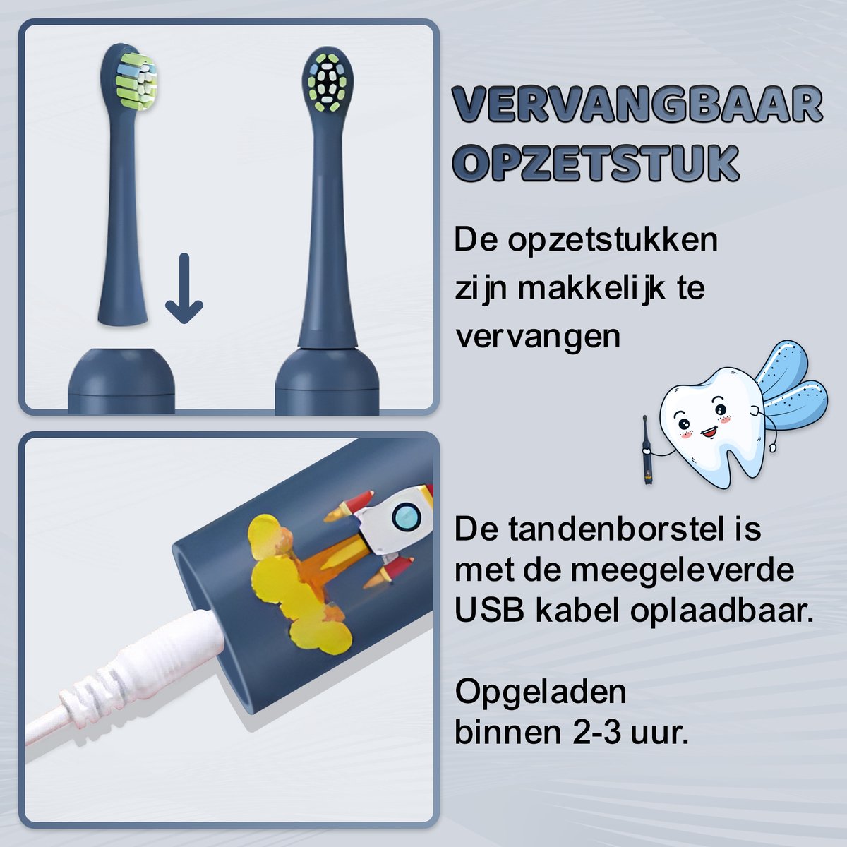 Brosse à dents électrique Sweet Sprout Sonic pour enfants - Bébés et jeunes enfants - 3 accessoires et minuteur inclus - 0 à 4 ans