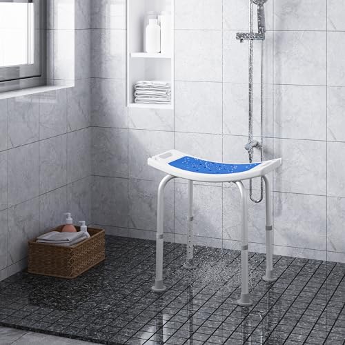 Siège de douche Eugad réglable - Ergonomique, antidérapant, aluminium - Silver