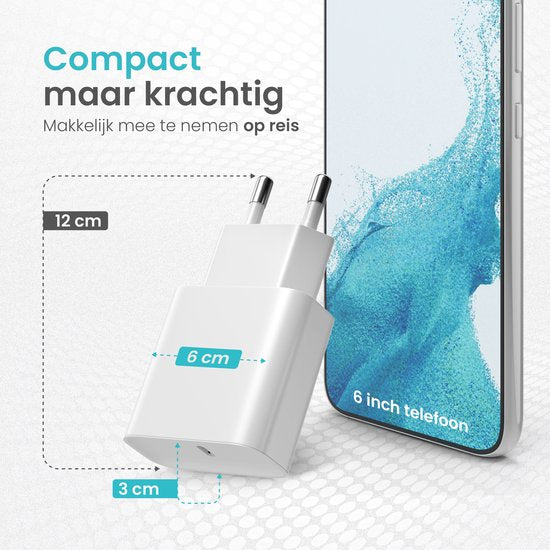 Wurk Fast Charger Suitable for Apple iPhone, iPad & Airpods - 20W Charger - 1 Meter USB C to Lightning Cable - Charger Suitable for 14/13/12/11/Xr/Xs/Xs Max/8/8 Plus/ Pro