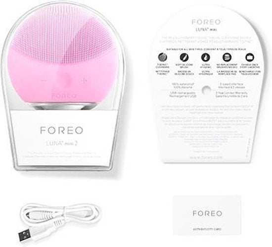FOREO LUNA™ mini 2 - brosse nettoyante pour le visage, Pearl Pink