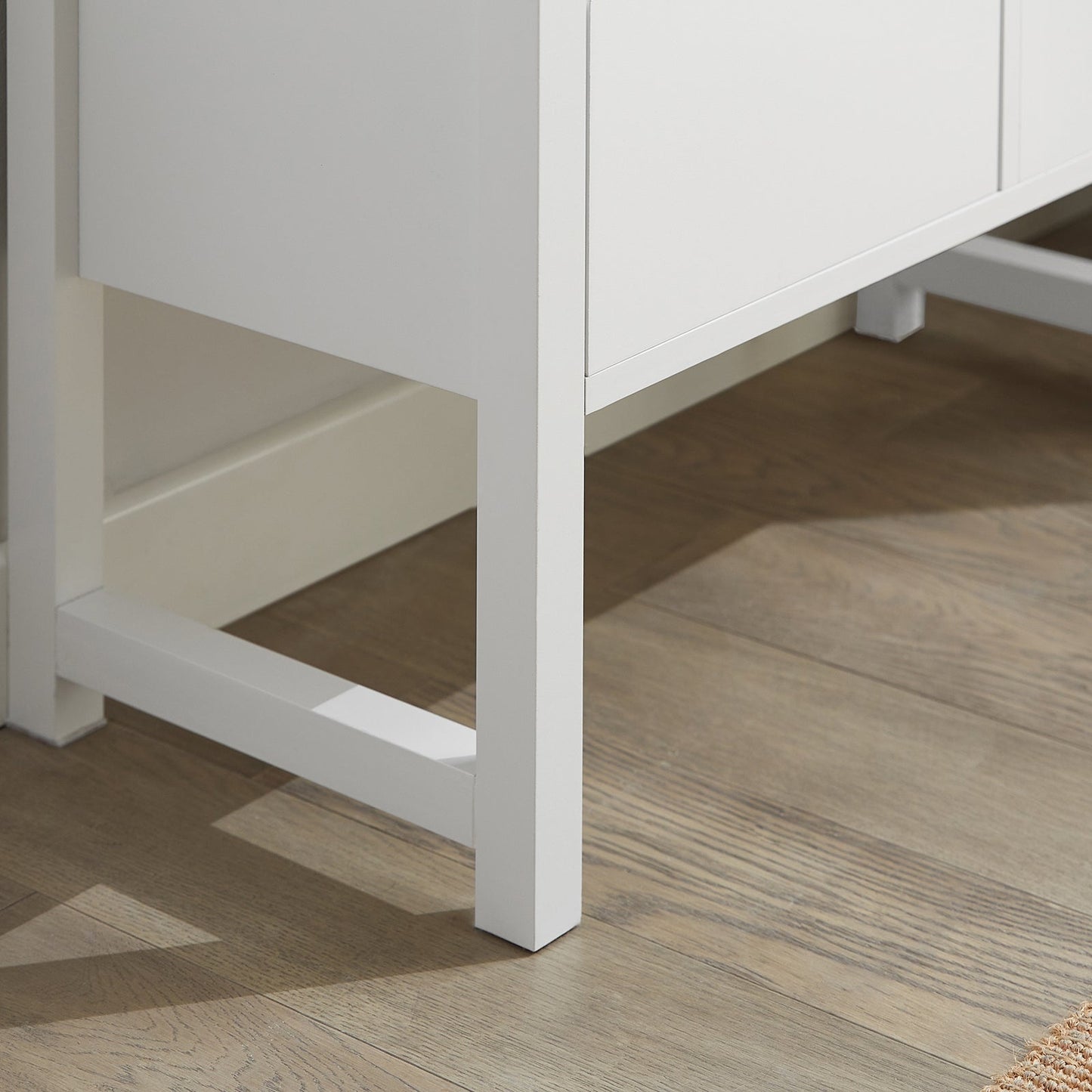 SoBuy Banc de rangement avec assise rembourrée - 2 tiroirs - Max. 150 kg - 72 x 30 x 46 cm - Blanc/ Gris