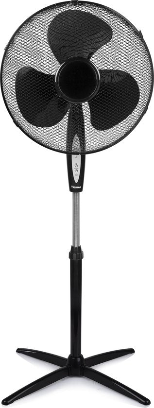 Ventilateur sur pied Tristar 40 cm – Avec télécommande et minuterie – 3 vitesses – Réglable en hauteur – VE-5899 – Noir