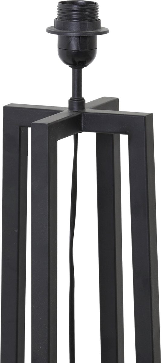 Light & Living Lampadaire Miley - Noir mat - 25x25x130 cm - Design industriel