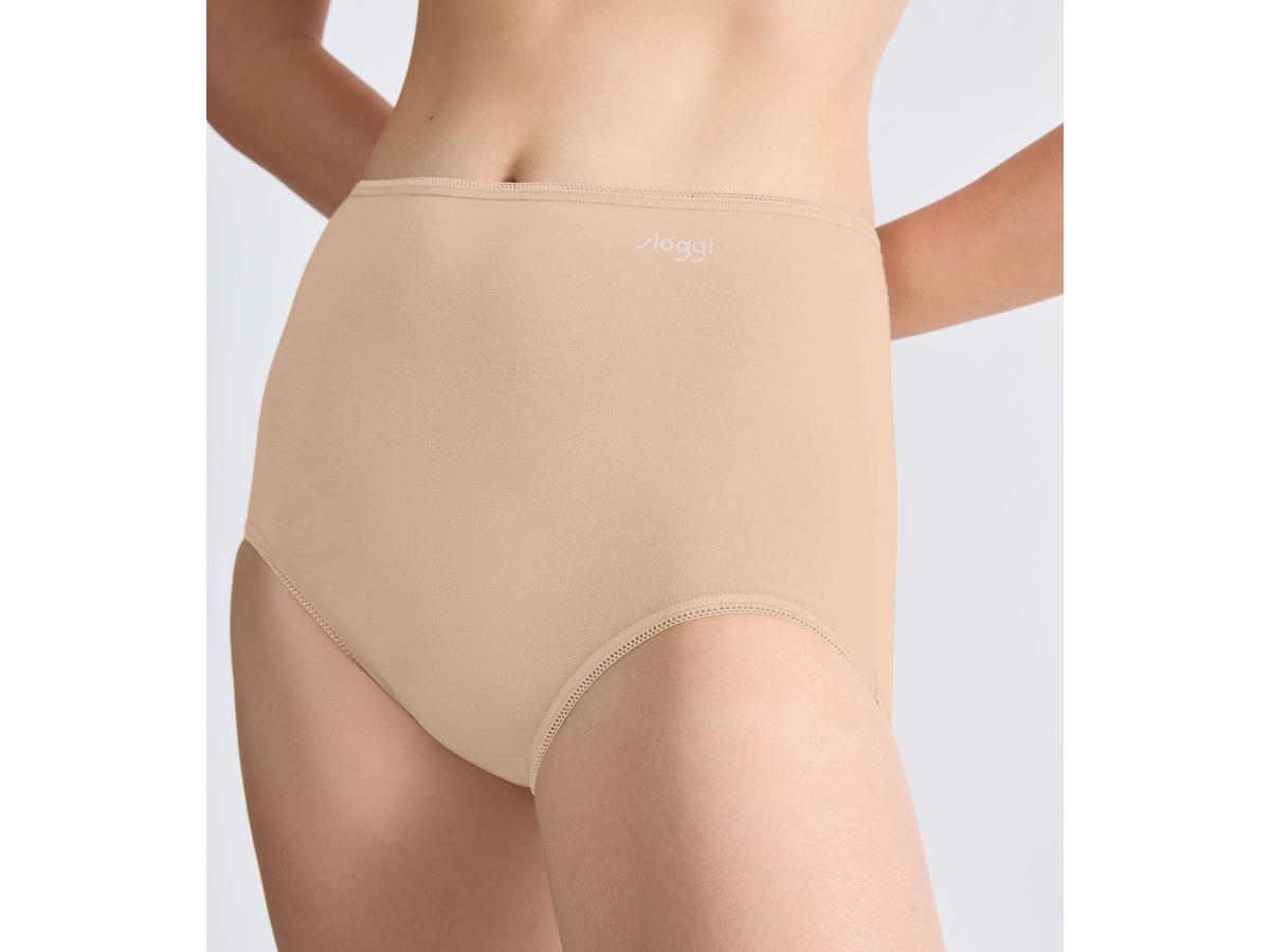 Slip Sloggi Pure Comfort H Maxi - lot de 3 - taille S - Skin