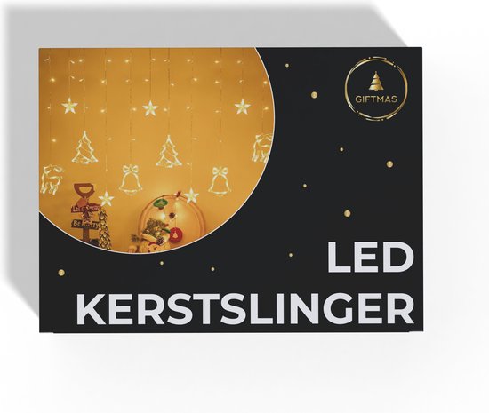 Giftmas LED Guirlande de lumières de Noël avec différentes figures - 2.5Meters