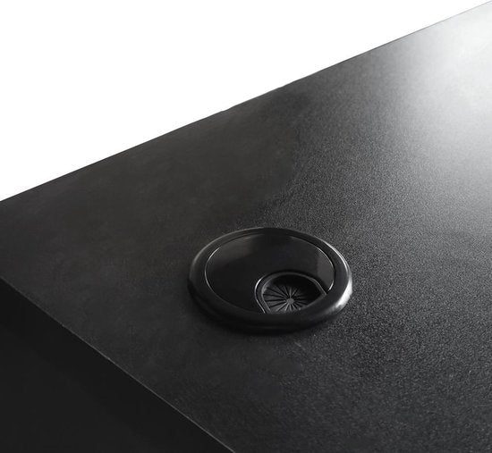Bureau - Meuble informatique - 140 cm de large et 50 cm de profondeur - Noir