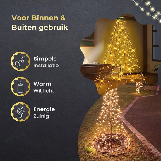 Giftmas lumières de Noël avec 280 lumières - 2 mètres