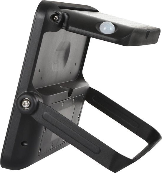 Projecteur LED solaire avec détecteur de mouvement - 3 modes - Sans fil - 1080 lumens - Noir